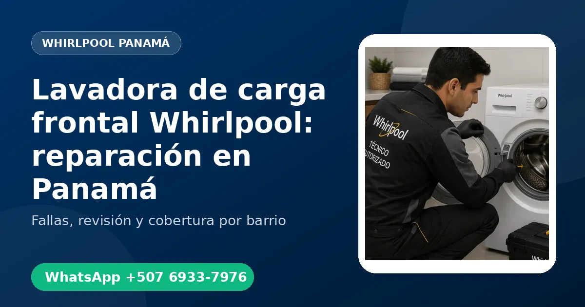 Lavadora de carga frontal Whirlpool en Colón