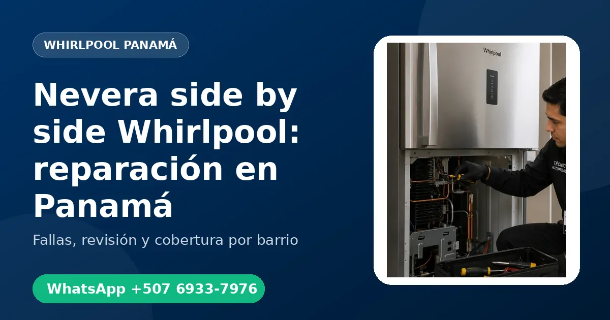 Nevera side by side Whirlpool en David